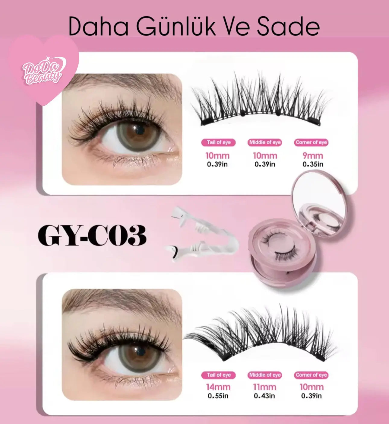 FIRSAT! DoDa Beauty İkili Kirpik Seti DoDa Beauty